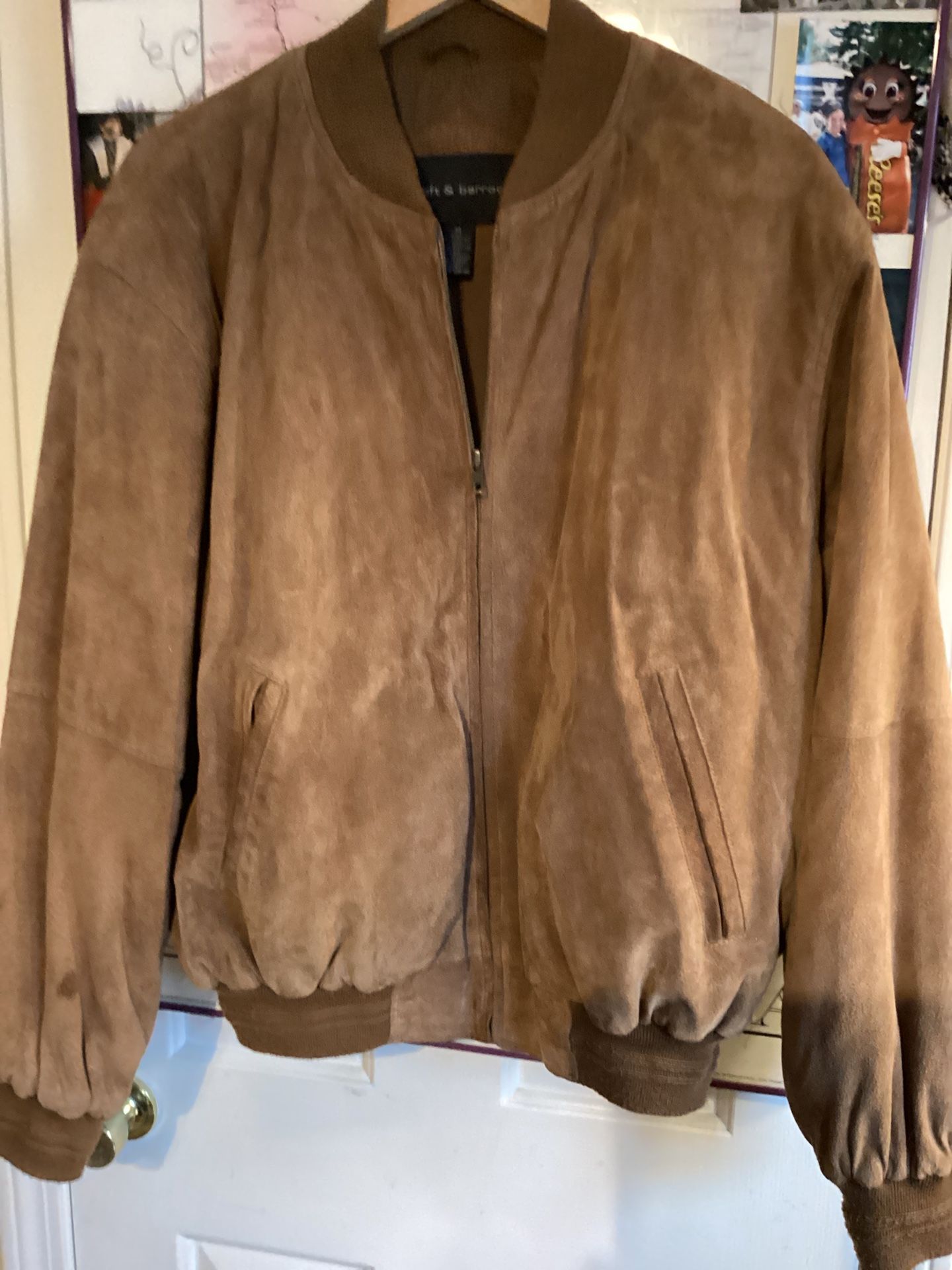 Men’s Croft And Barrows Brown Leather Jacket