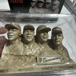 San Francisco Giants 60th Anniversary Baseball Mt Crushmore 2018 Statue Figurine