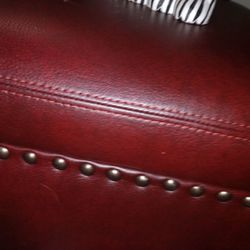 Pier 1 beautiful ottoman. Deep rich burgundy color.