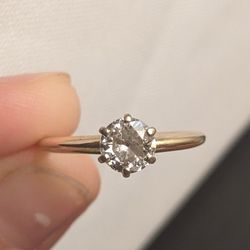 Delicate Real Diamond Engagement Ring