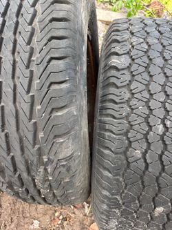 (2). 245/75/16. Good year tires. still on rims
