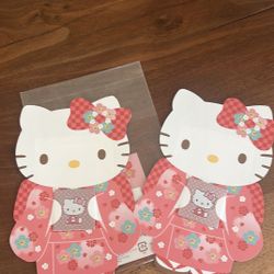  New Hello Kitty Pink mini envelope set of two 