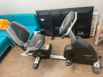 Lamar Fitness recumbent exercise bike. 