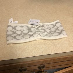 BRAND NEW COACH Metallic Knitted Headband
