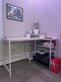 White Desk with chair