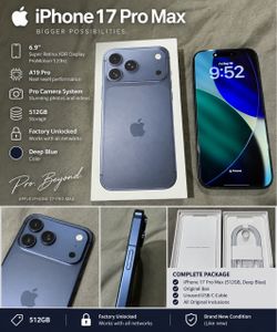 Selling my iPhone 17 Pro Max in Deep Blue.