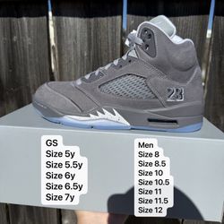 Air Jordan 5 Wolf Grey All Men/Women Sizes