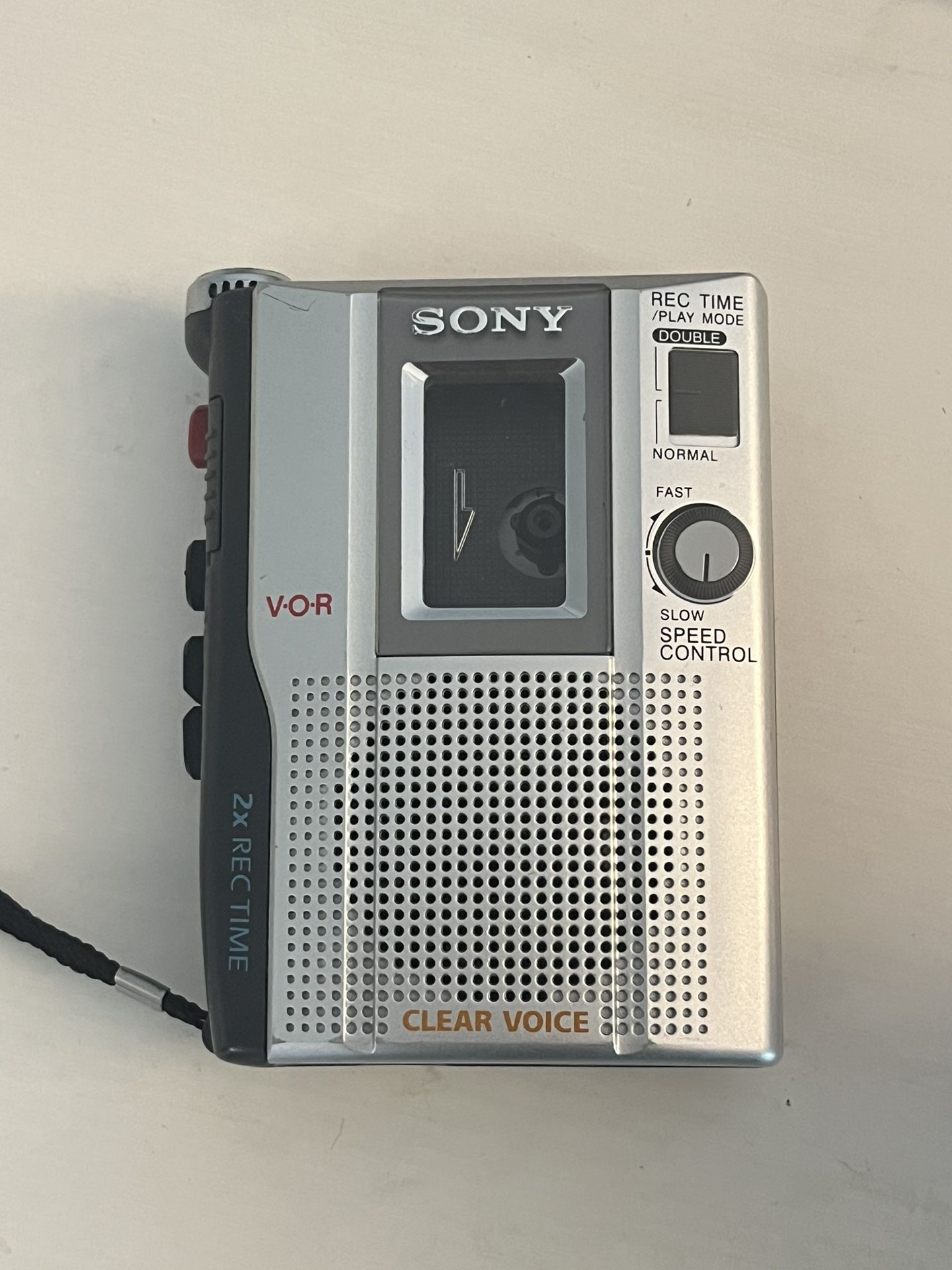 Working Vintage Sony TCM-200DV VOR Handheld Cassette Player Voice Recorder
