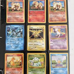 Old Pokemon Cards VINTAGE Rare Collection binder Holo WOTC 1999 & 2000s Era Lot