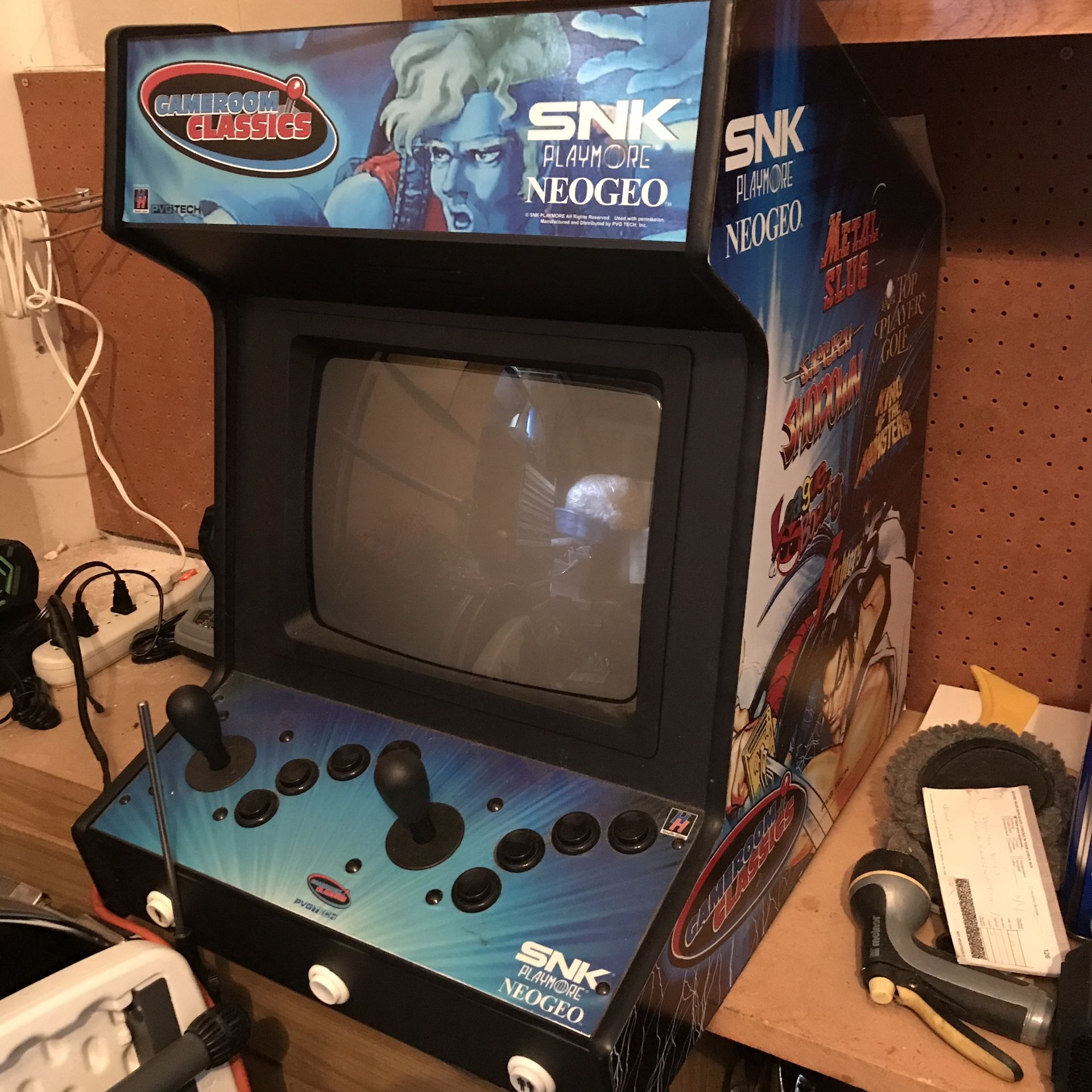 Neo Geo tabletop arcade cabinet game