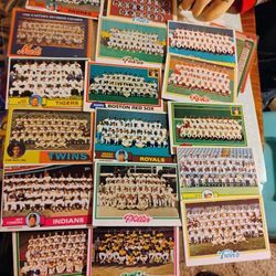 15 Team Cards NFL from 1976-87