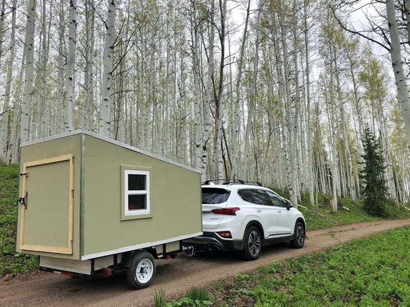 Custom built camper / RV / trailer (5x8)