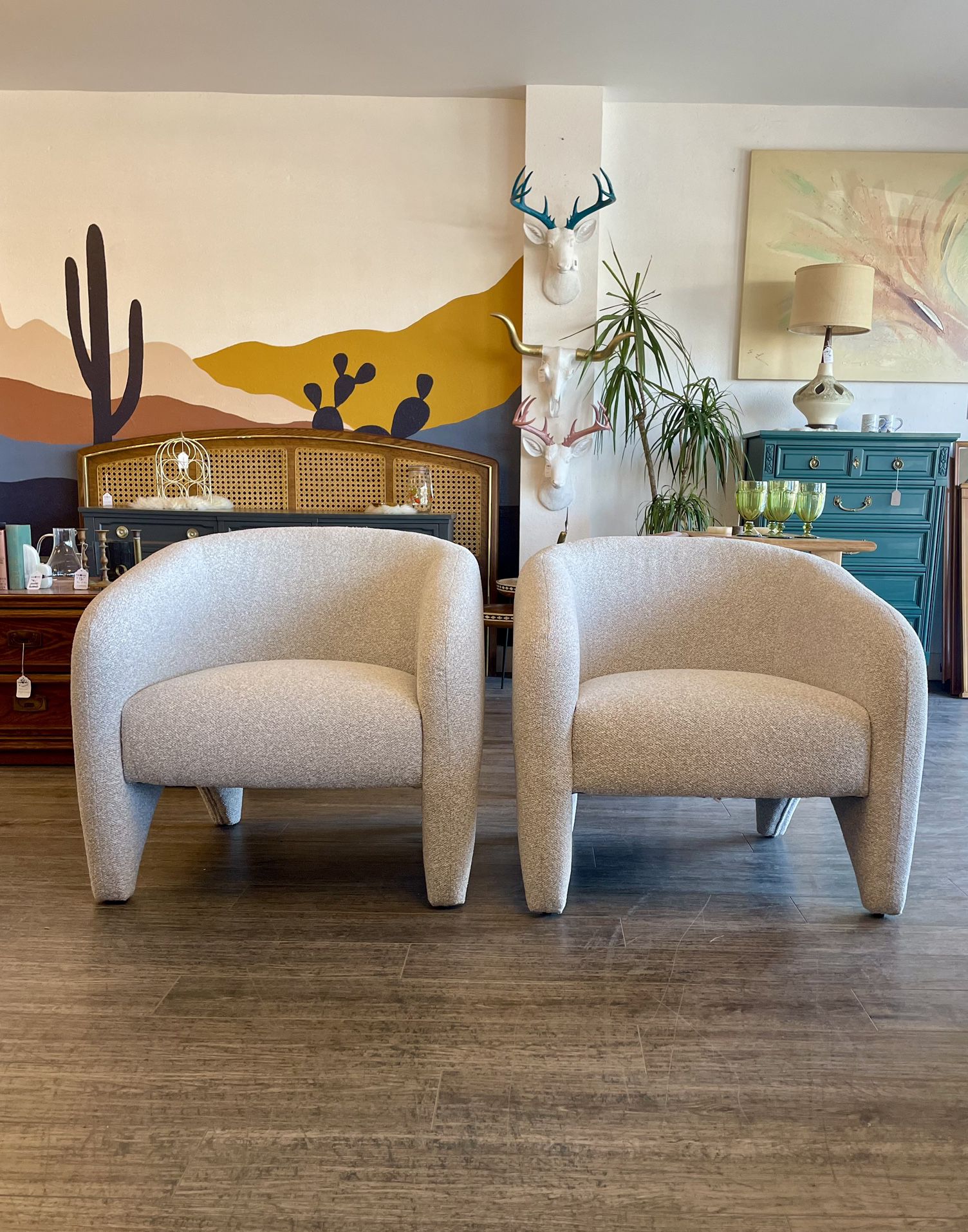 NEW Gray Accent Chairs - $575 Each
