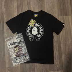 BAPE x Chrome Hearts Graphic T-Shirt Size Medium