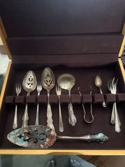 vintage silverplate serving set