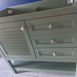 36 Inch Bathroom Vanity Base & Medicine Wall Cabinet