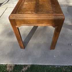 Solid wood end table