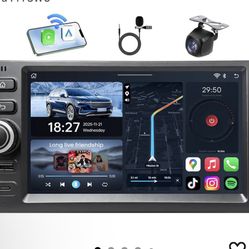 4Core+64GB QLED Radio for Chevy Silverado 2003-2006: Android 13 Stereo with HD IPS Touchscreen, Wireless CarPlay Android Auto, GPS Navigation, 5G WiFi