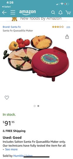 Santa Fe quesadilla maker