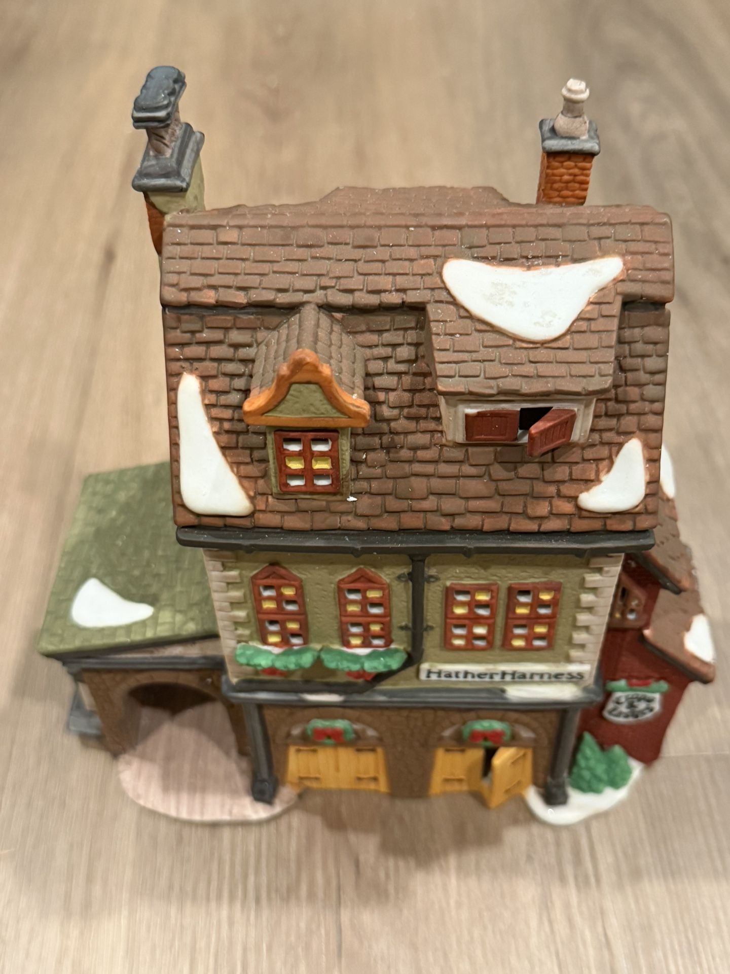 Dept. 56 Dickens’ Village Series Hather Harness Blacksmith Shop Barn  5823-8