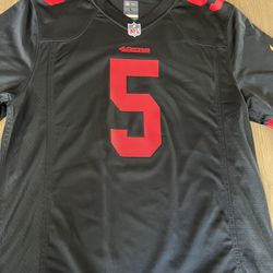 Men’s Size Large Trey Lance San Francisco 49ers Nike Game Player Jersey - Black. New no tags never worn