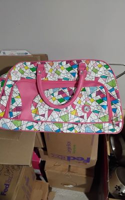 Colorful Geometric Print overnight Bag