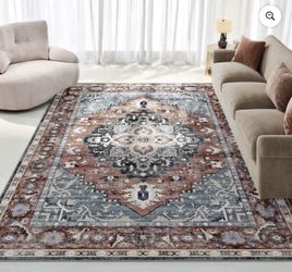8*10 Washable Area Rug Brand New