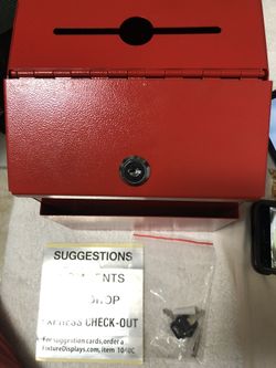 Metal Mailbox With Keys And Screws