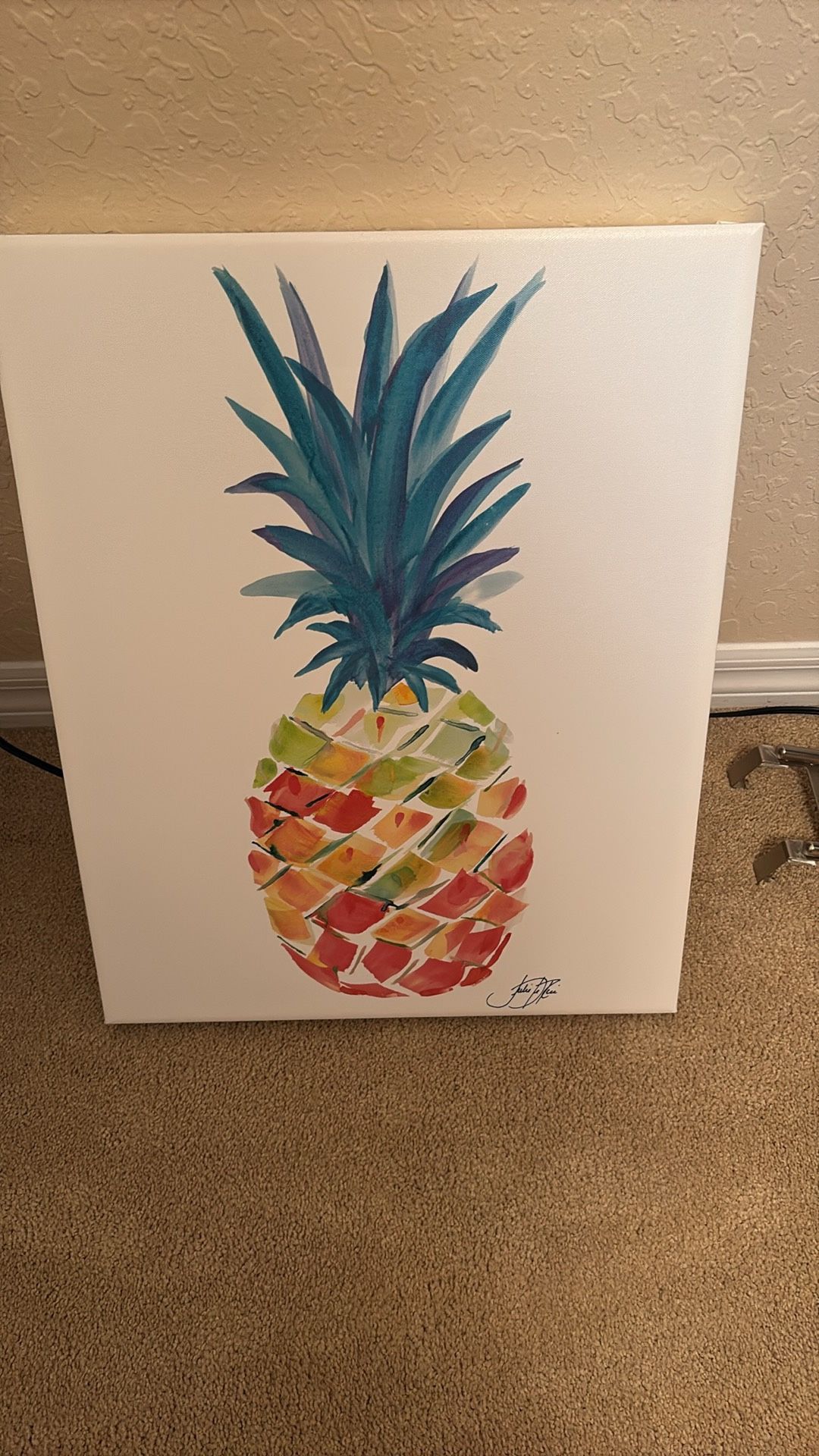 Colorful Pineapple 🍍 On canvas