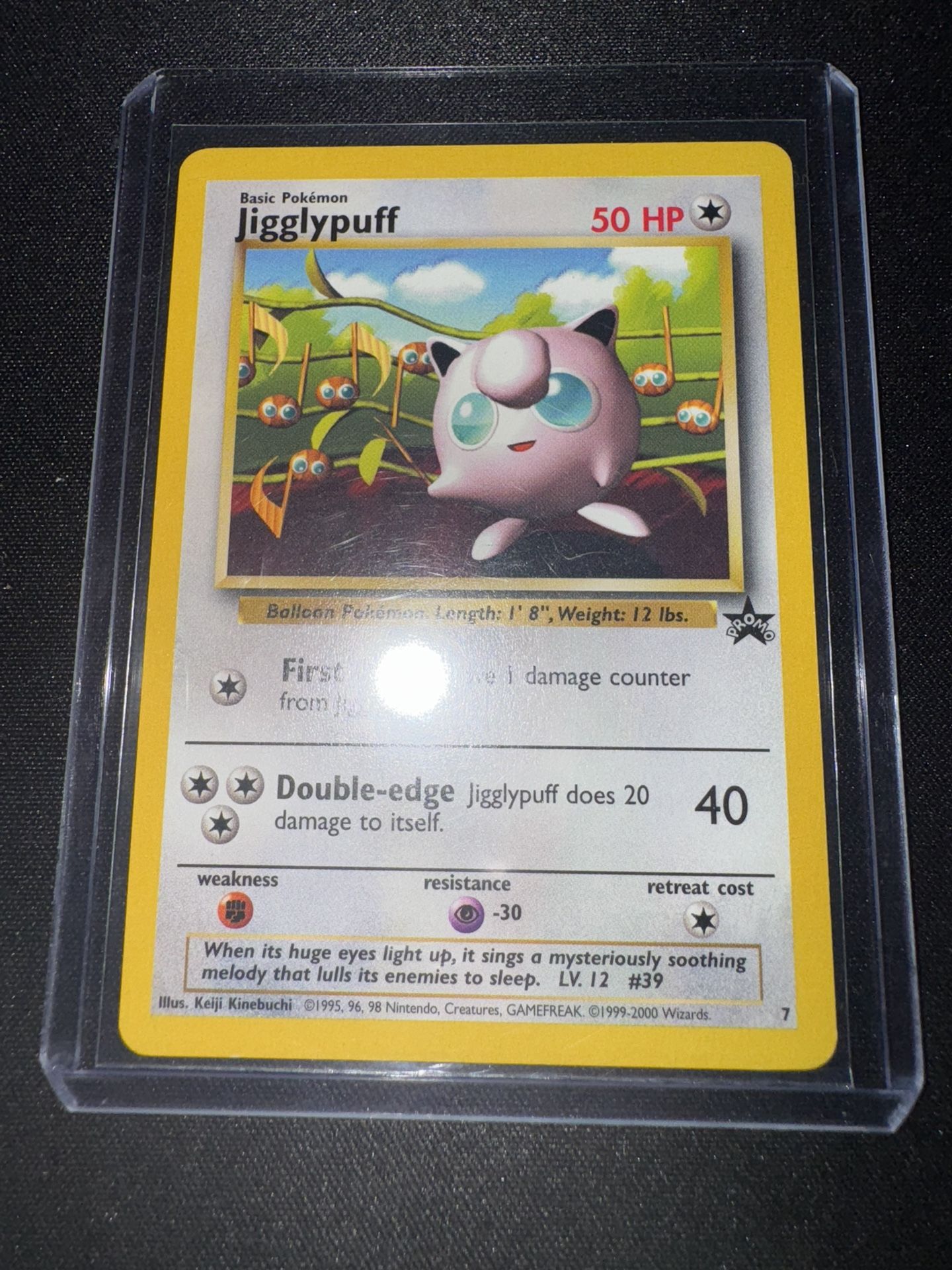 Jigglypuff Vintage Promo Pokemon Card