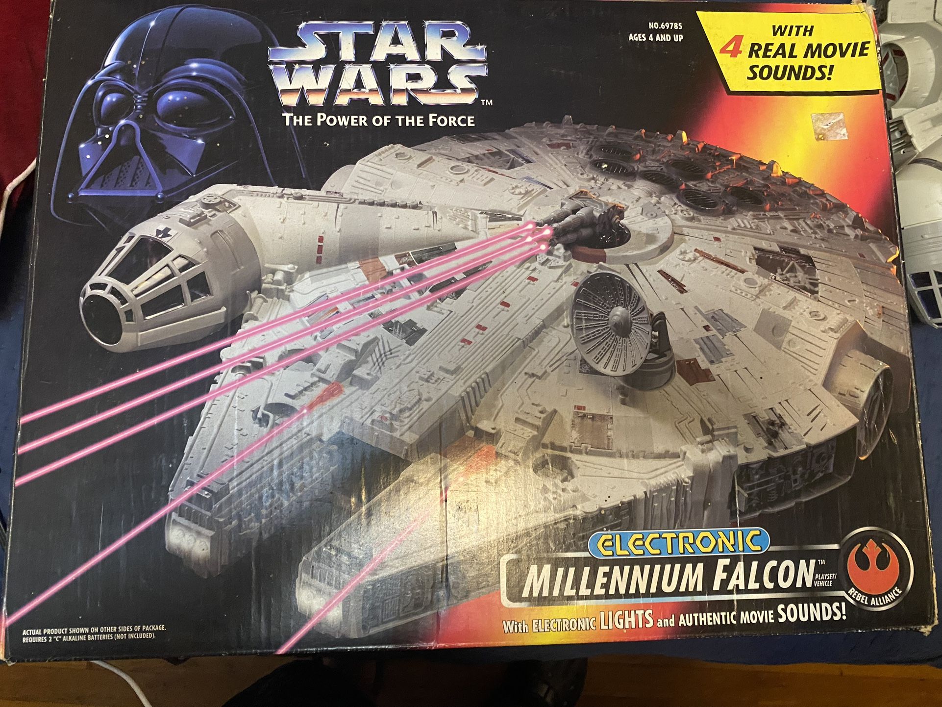 1995  Starwars Eletronic Millennium Falcón With Box 