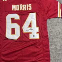 Wanya Morris Signed Autograph Custom Jersey - Beckett Coa - Kansas City Chiefs