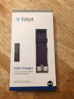 Fitbit Charge 2 Accessory Band, Plum, Small