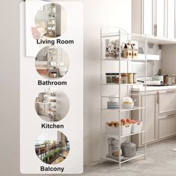 6 shelf storage organization rack