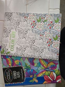 Adult Coloring Books Set of 2 NEW