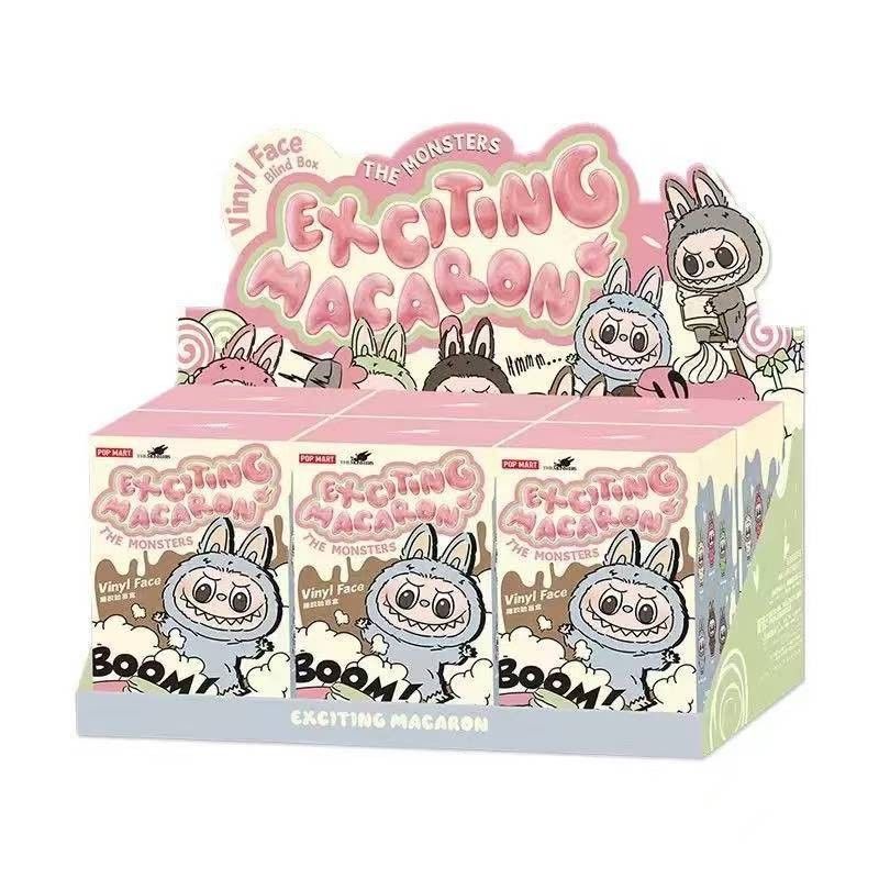 Pop Mart Labubu The Monsters Tasty Macarons Vinyl Face Sealed Case (6 Blind Boxes)