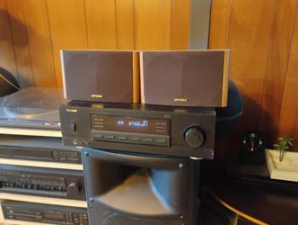 Sherwood RX 4105 Am Fm Stereo Receiver 2 Optimus Speakers