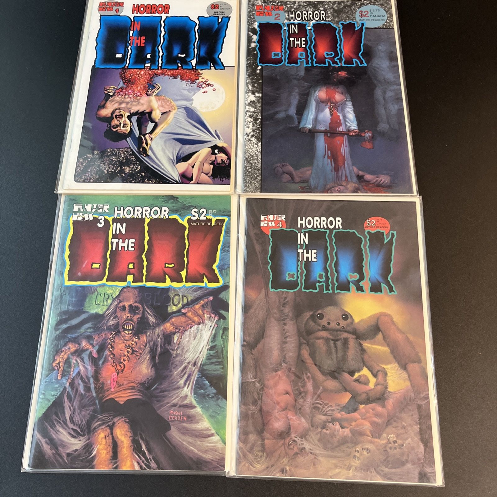 Richard Corben's Horror in the Dark #1-4 Complete Series (1991) Comic Book Lot