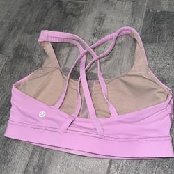 Lululemon Energy Pink Strappy Sports Bra
