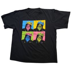 Multi Color Square The Notorious B.I.G Official Short Sleeve Crew Neck Size XL