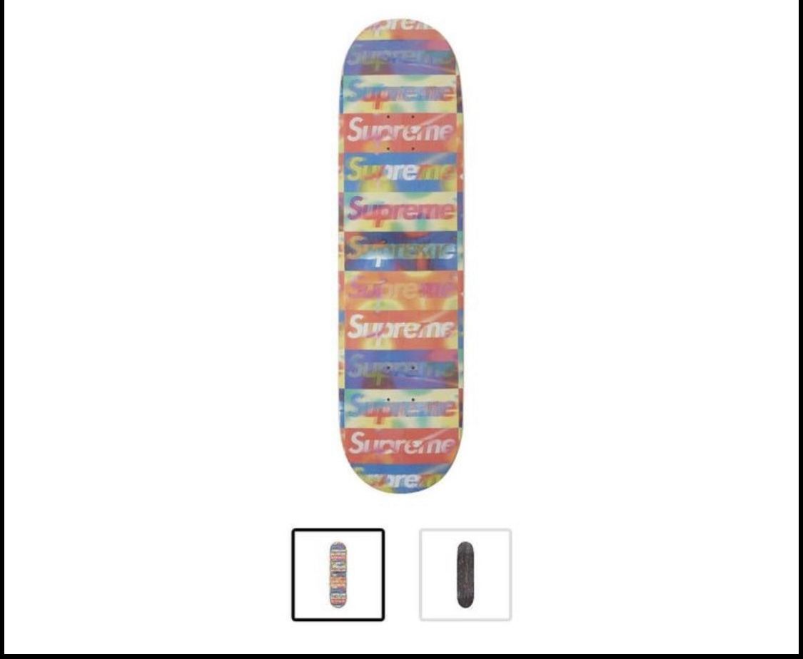 Supreme Distorted Logo Skateboard Deck Brand New Supreme Distorted