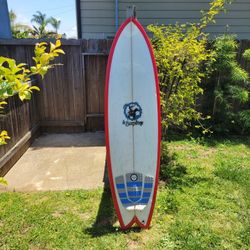 6 '4" Fish Surfboard - Quad Fin - $350 - Oceanside