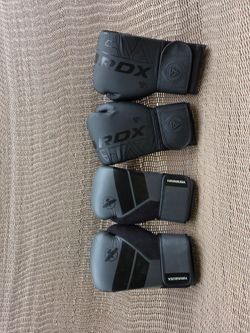 2 Boxing glove pair RDX 16oz & Hayabusa, boxer training, practice, mma, kickboxing