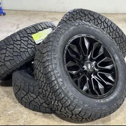 20 inch AGP wheels rims 33 AT Tires Silverado Tahoe Sierra Yukon Escalade 275/60/20