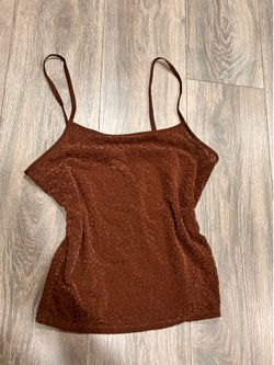 PINK/VICTORIA SECRET brown tank top
