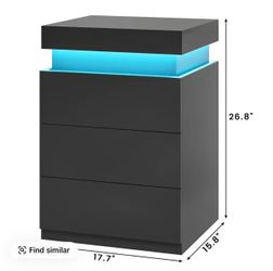 LED “floating” night stand