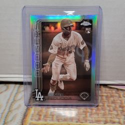 Hunter Feduccia Dodgers Baseball Cards Sephia Topps Chrome 
