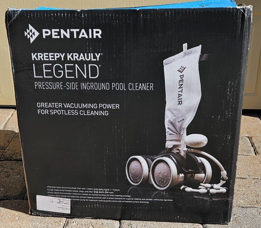 Pentair LL505GG Letro Legend Pressure Side Pool Cleaner All Gray