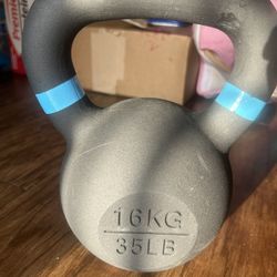 Yes4all Coated Powder 35 Lb Kettle Bells