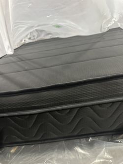 Black King Size Mattress, 10” Memory Foam Mattress, Medium Soft, Fully expanded